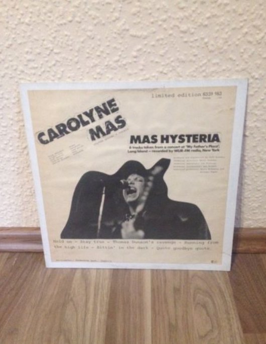 Carolyne Mas Mas Hysteria Vynil (Schallplatte)