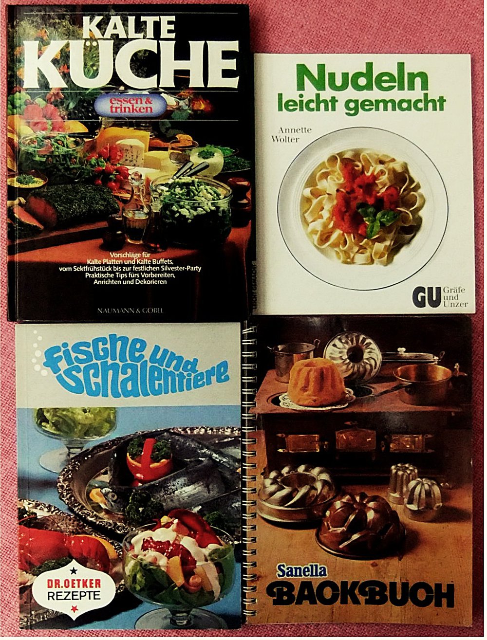 27 Koch- Backbücher mit über 6,6 Kilo - Ca. 4100 Seiten mit Kalte Küche - Gemüse - Wurst - Fisch - Italienische Küche - Nudeln