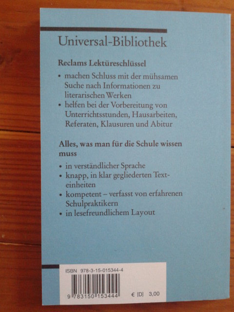 Georg Büchner Dantons Tod Lektüreschlüssel Lektürehilfe, Abitur, Schule, Reclam