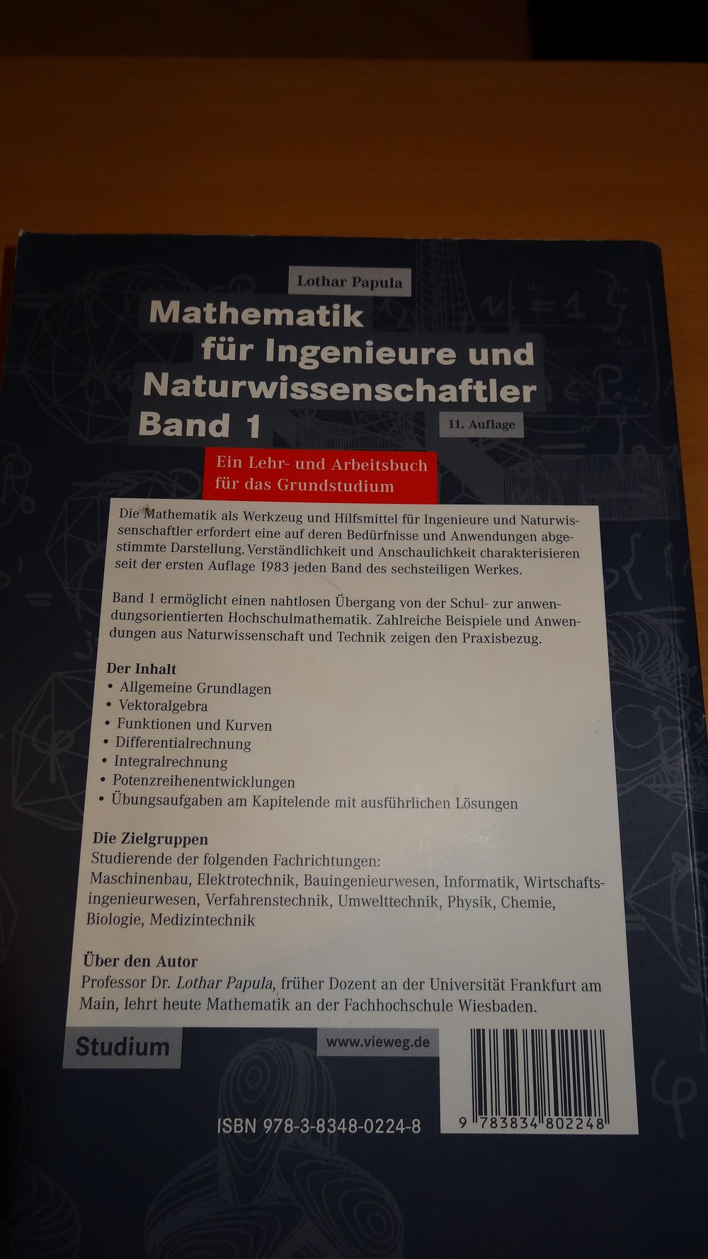 Mathematik für Ingenieure und Naturwissenschaftler Band 1