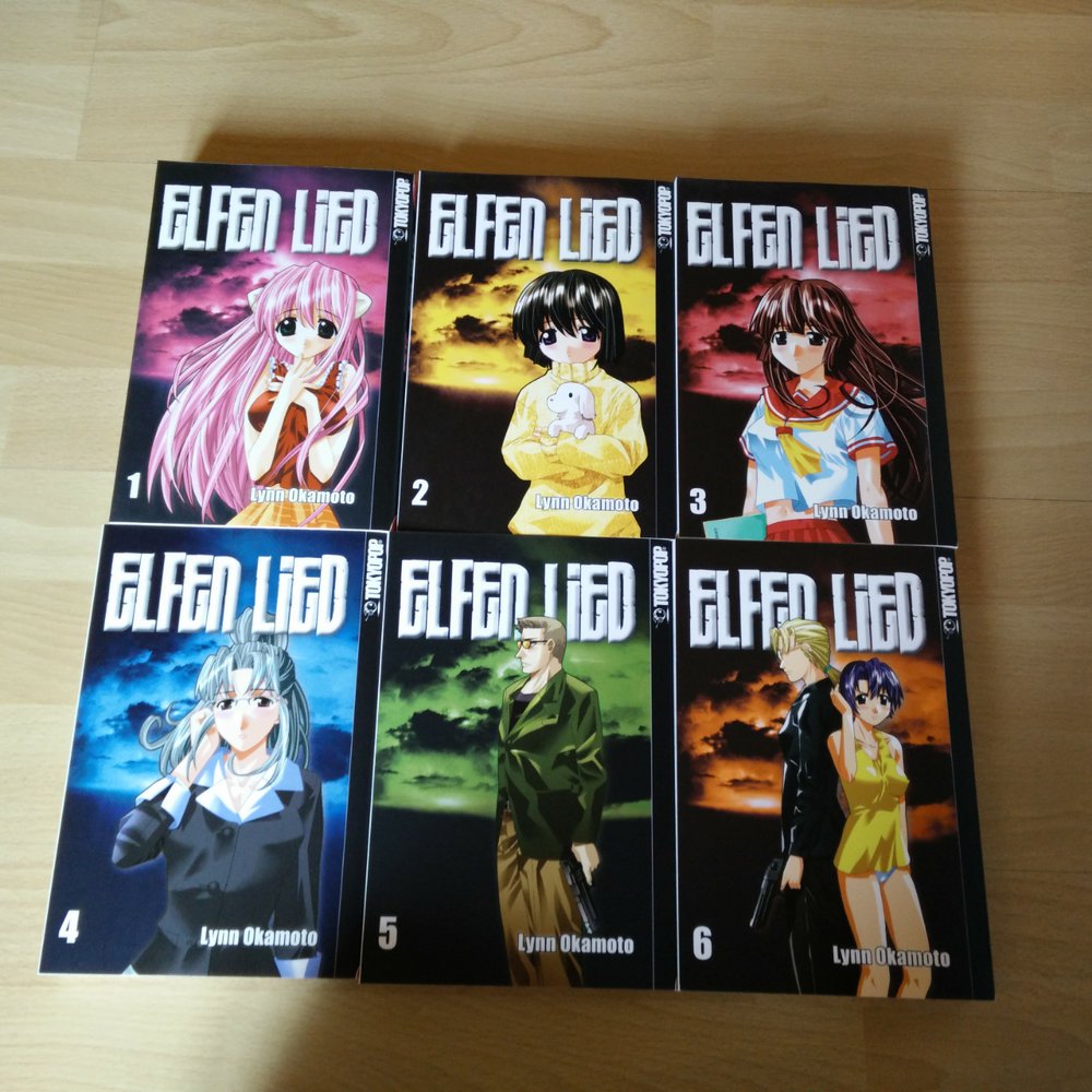 Elfen Lied 1-6 Manga Anime Comic 