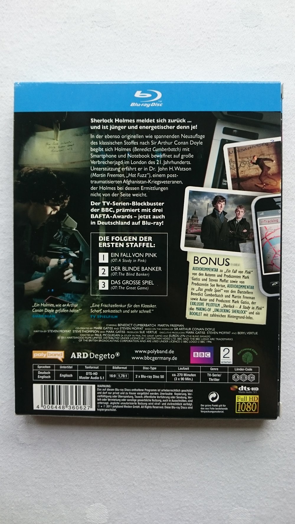 BBC Sherlock - Staffel 1