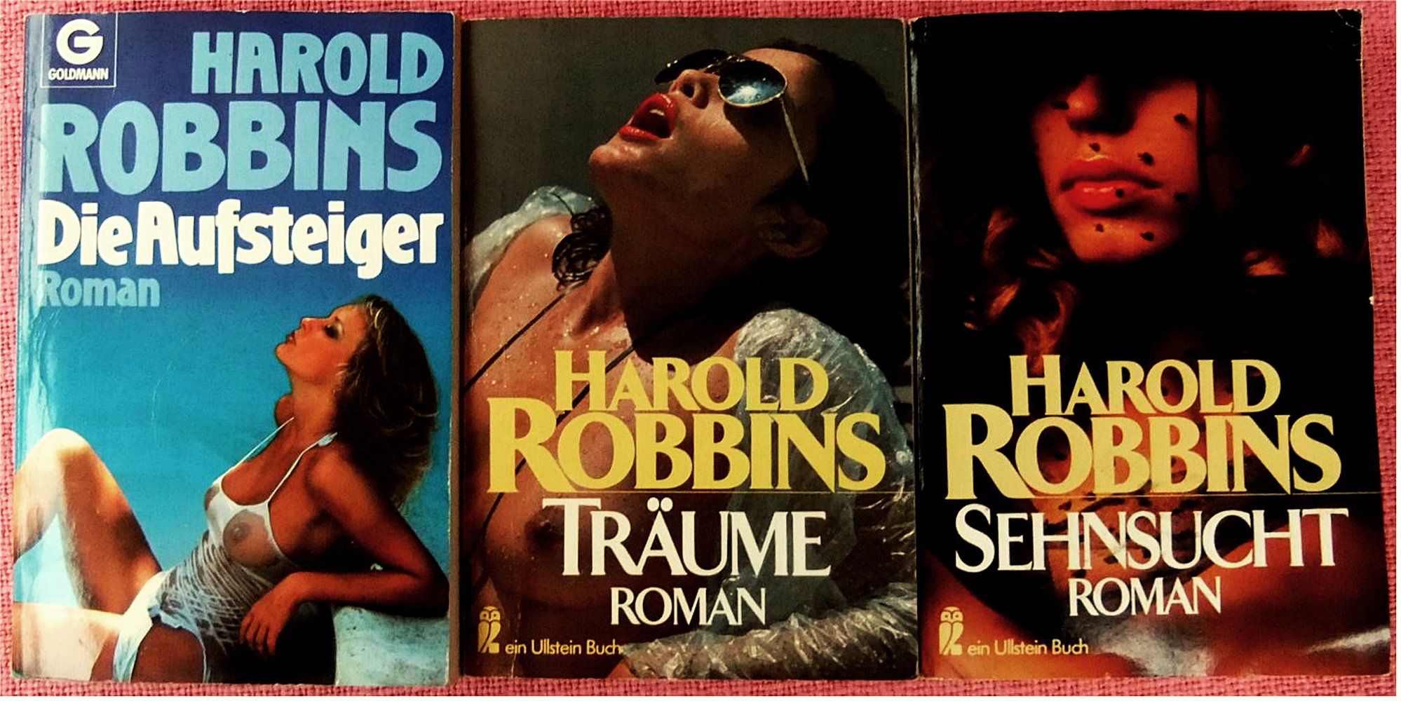 3 Romane von Harold Robbins - Die Aufsteiger - Träume - Sehnsucht