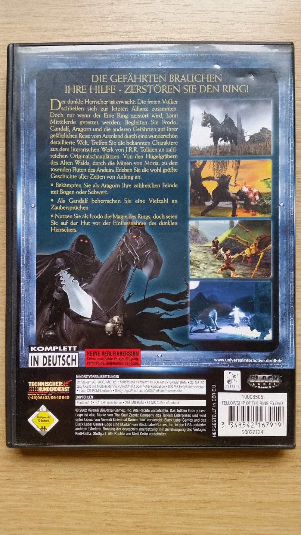 Der Herr der Ringe - Die Gefährten, PC CD-ROM