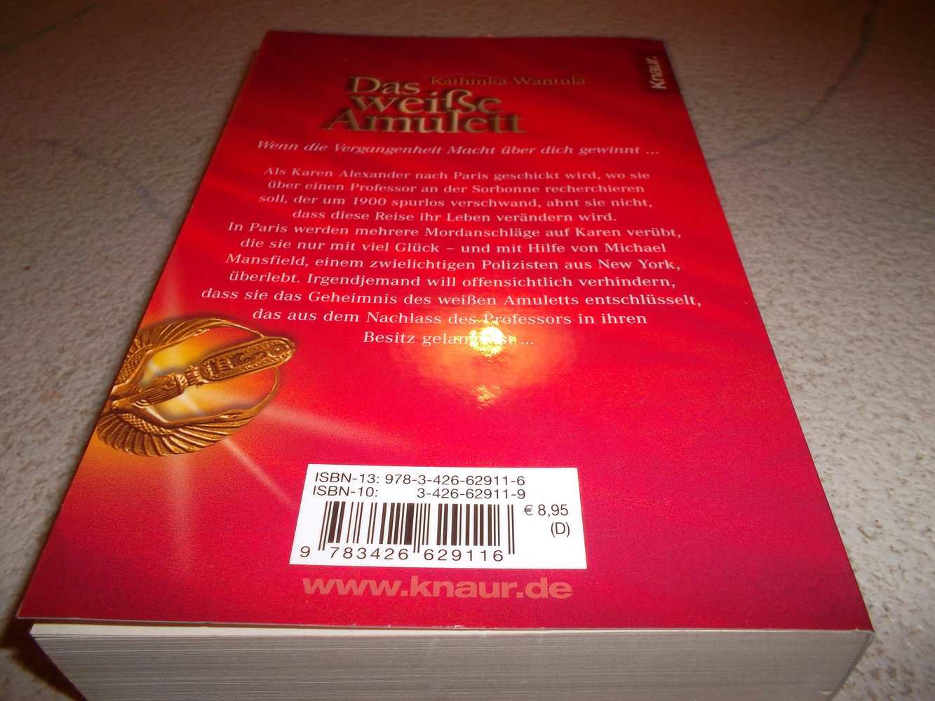 buch,kathinka wantula,das weisse amulett