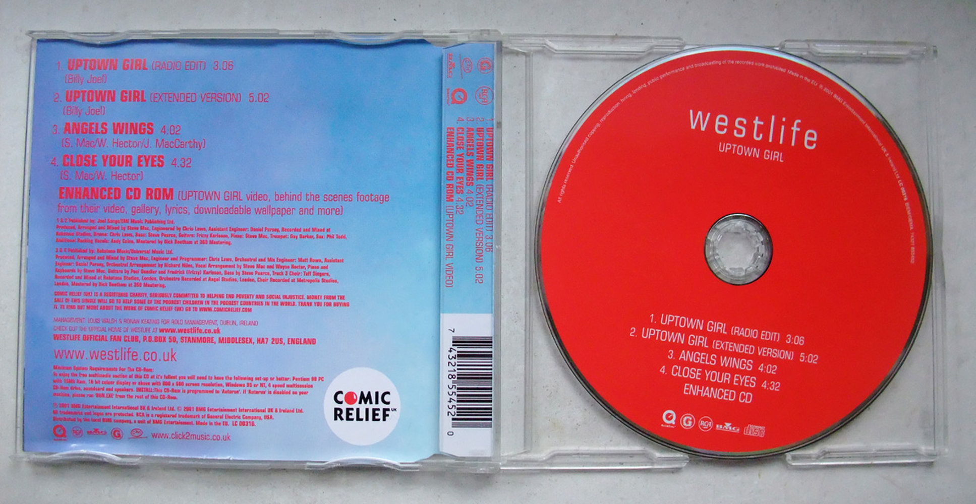 Westlife - Uptown Girl (Maxi-CD / Single) inkl. CD-Rom und Bonustracks