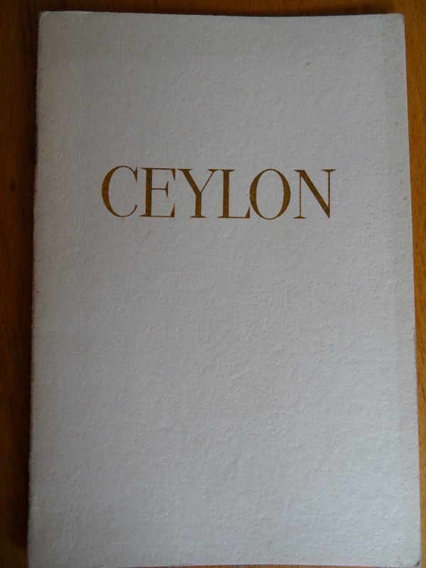 CEYLON - Bildband alte Werbe Reklame von GROSCH Tee