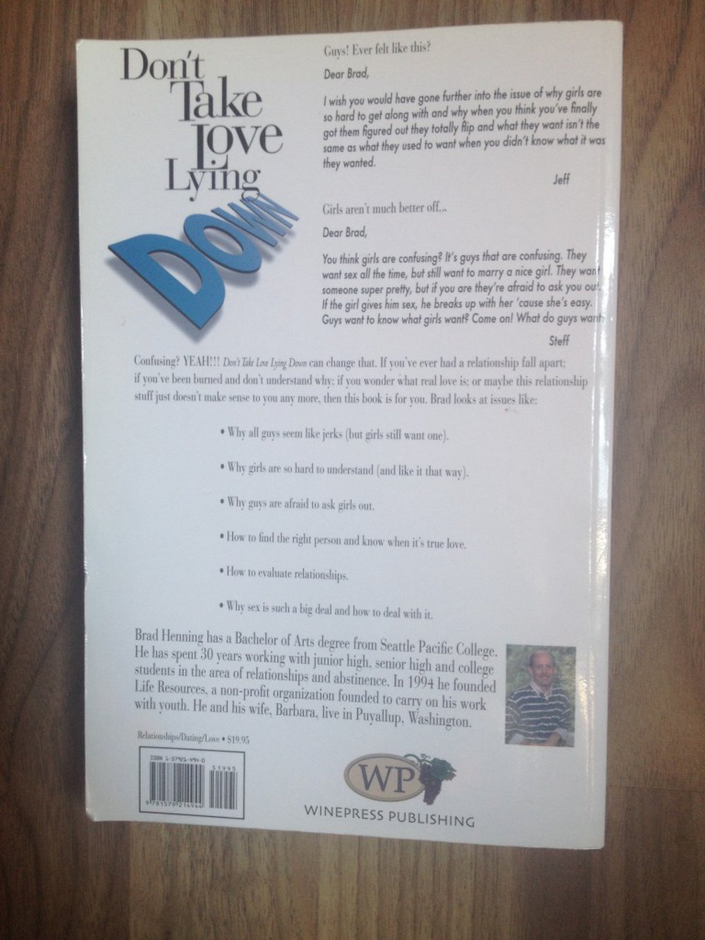 don’t take love lying down