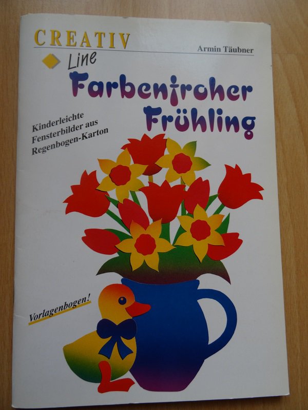 Farbenfroher Frühling - Fensterbilder aus Tonkarton