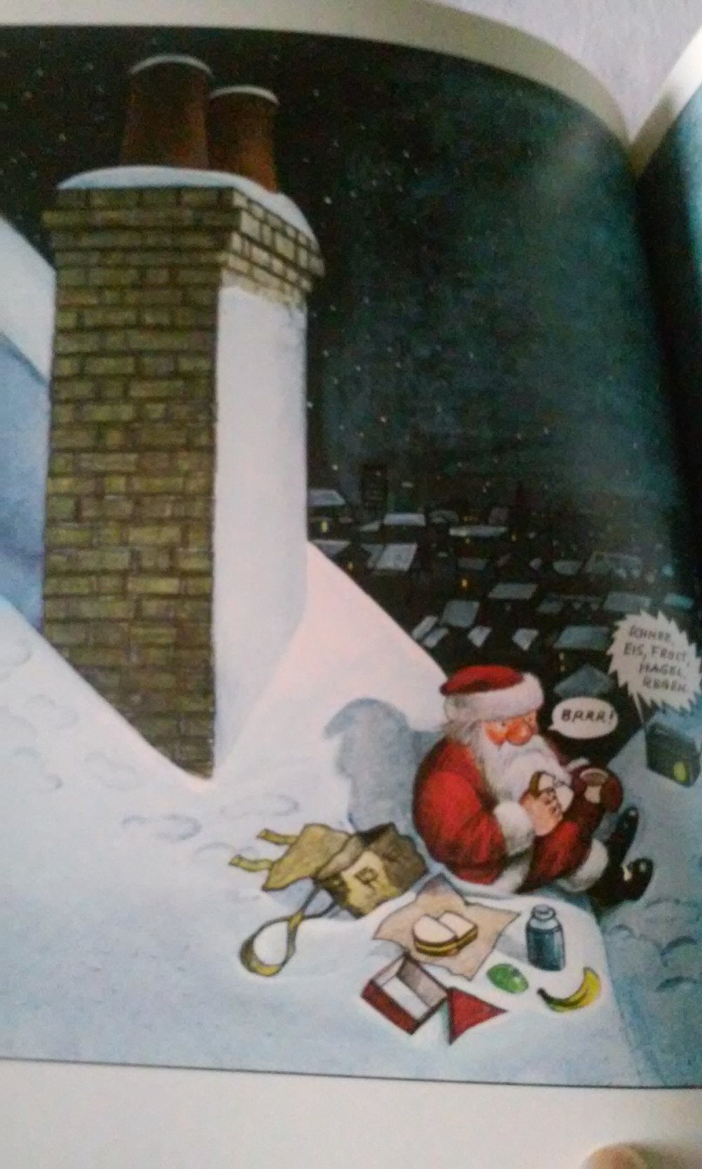 O je, du fröhliche  Heiligabend/Weihnachtsmann/Cartoon  -Sammlerstück-