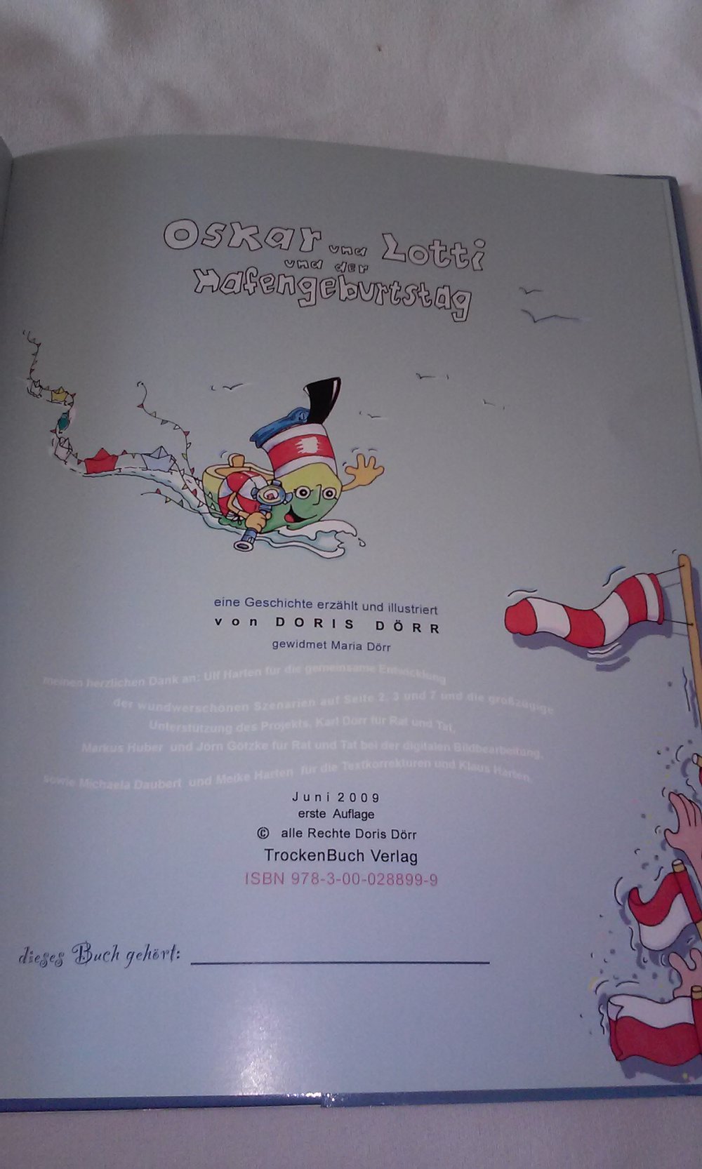 Oskar und Lotti und der Hafengeburtstag, Bilderbuch zum Hamburger Hafen  1.Auflage Geschenktipp