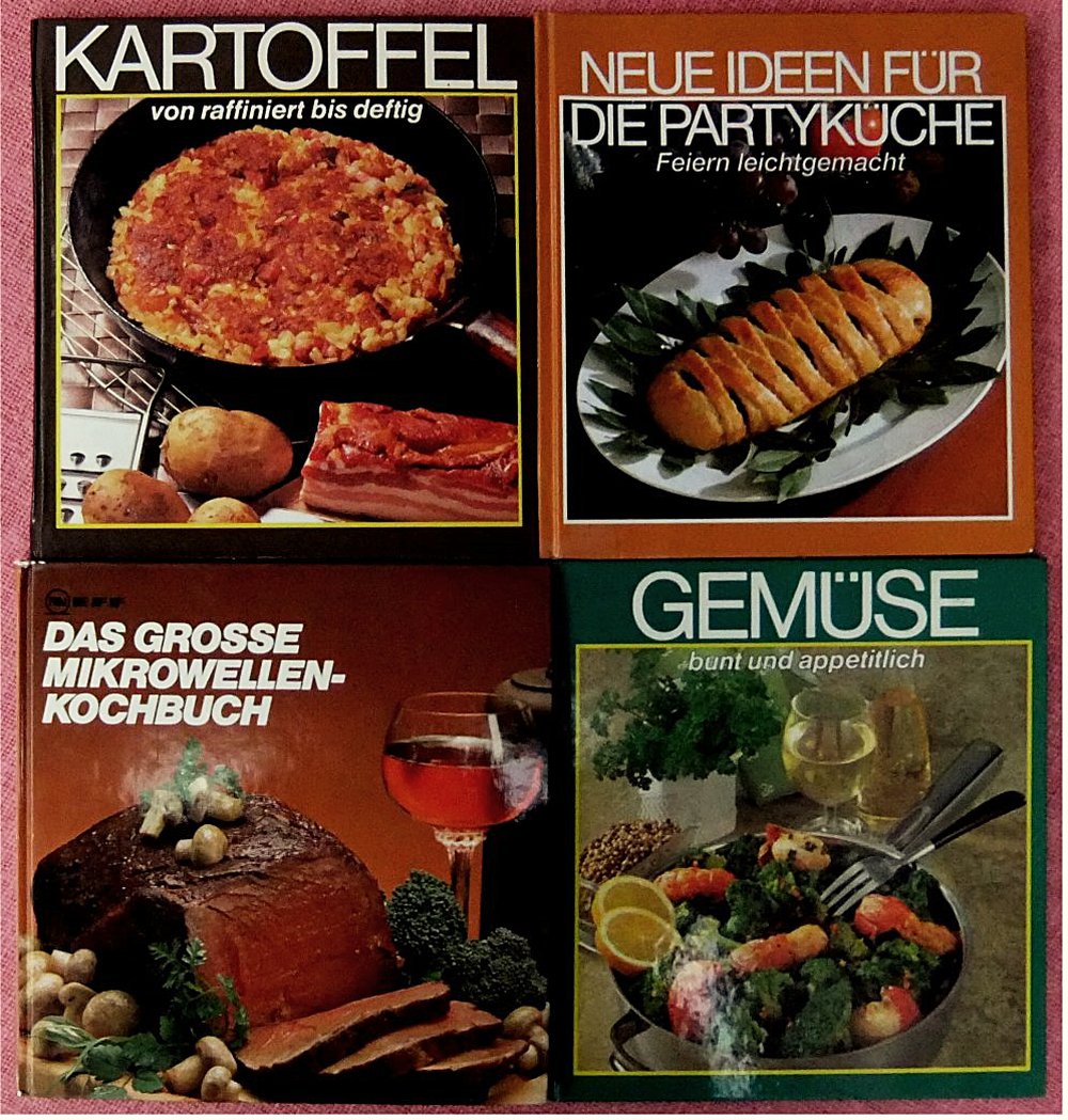 27 Koch- Backbücher mit über 6,6 Kilo - Ca. 4100 Seiten mit Kalte Küche - Gemüse - Wurst - Fisch - Italienische Küche - Nudeln