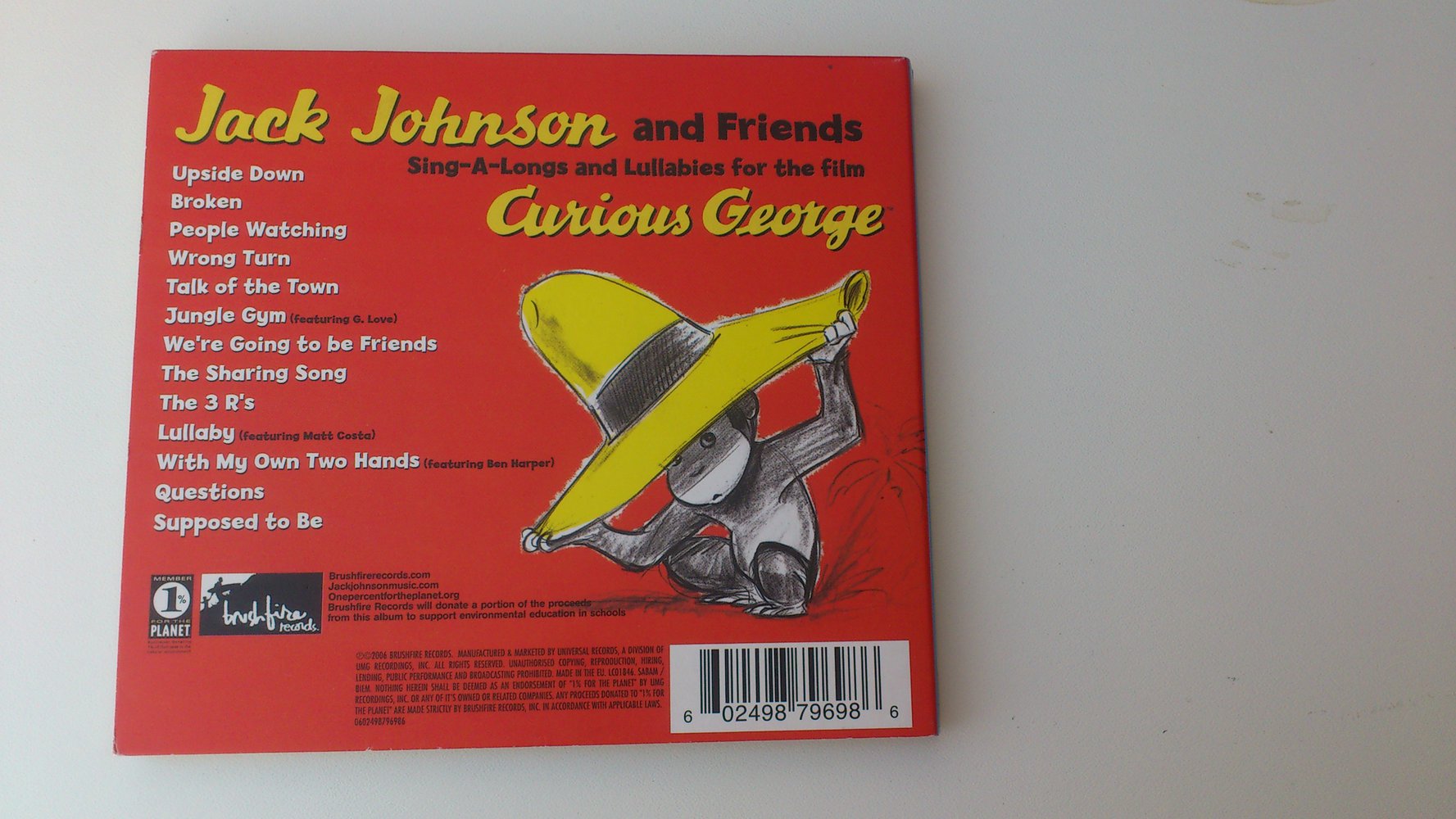 Jack Johnson and Friends - Curious George