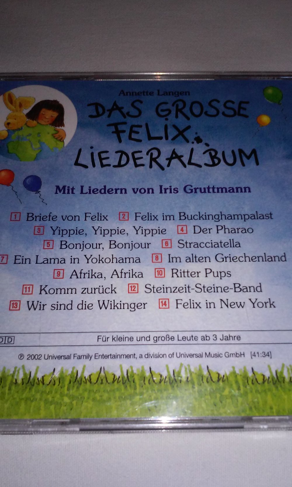 Das grosse Felix Liederalbum Kinder CD inkl. Liedertexten