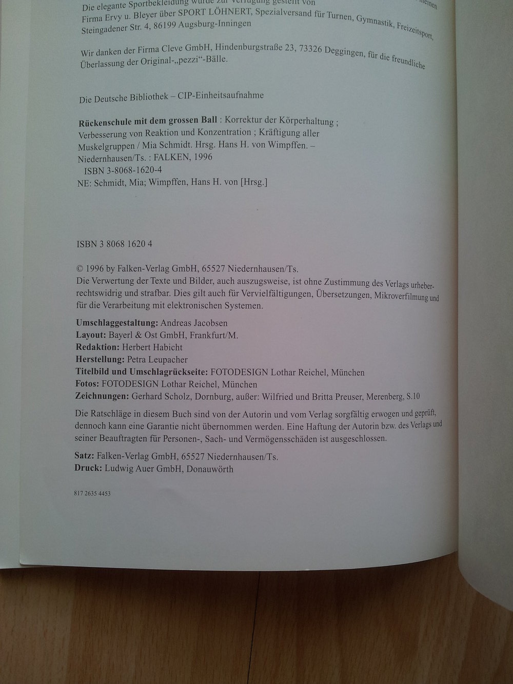 Buch - Rückenschule mit dem großen Ball