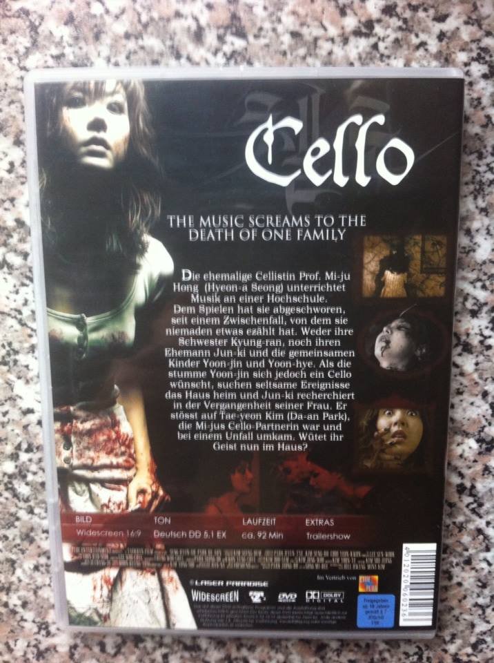 CELLO - DVD - asia Horror von Lee Woo-cheol top Zustand!