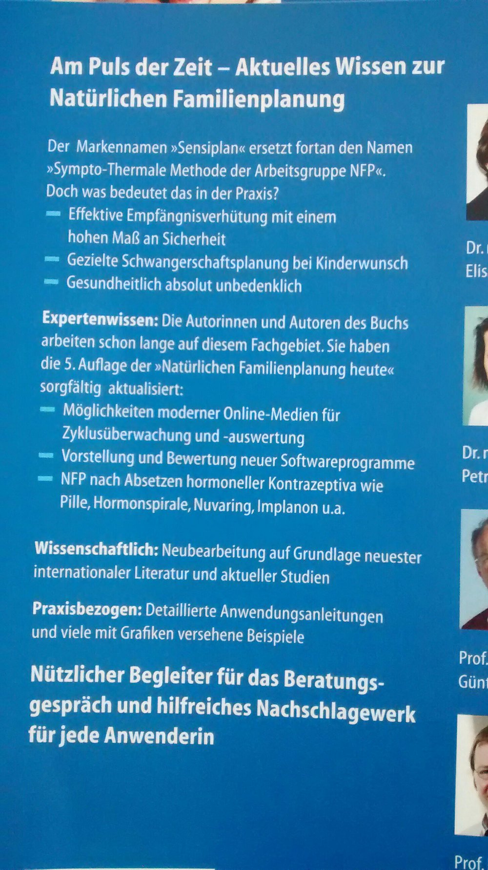 Natürliche Familienplanung heute