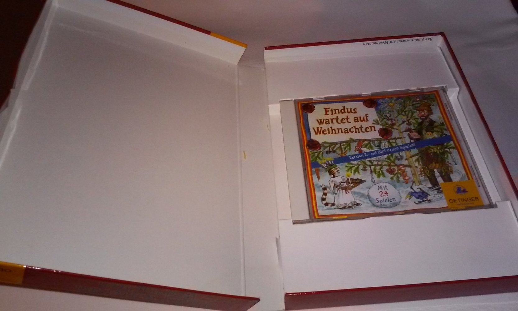 Findus wartet auf Weihnachten Adventskalender CD-Rom von Sven Nordqvist mit 24 Spielen