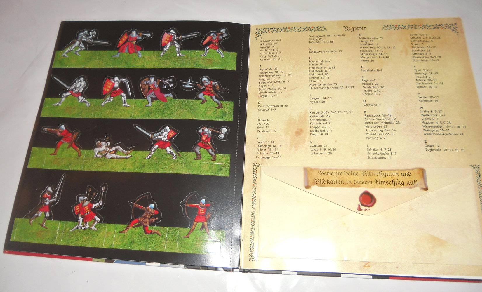 Ritter und Burgen /Buch m. Figuren + Burg