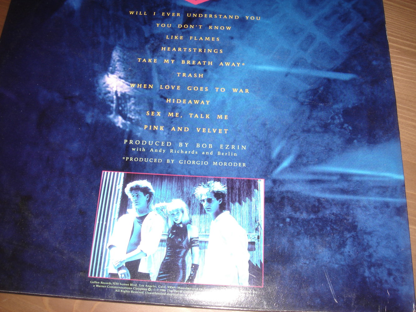 BERLIN count three&pray vinyl