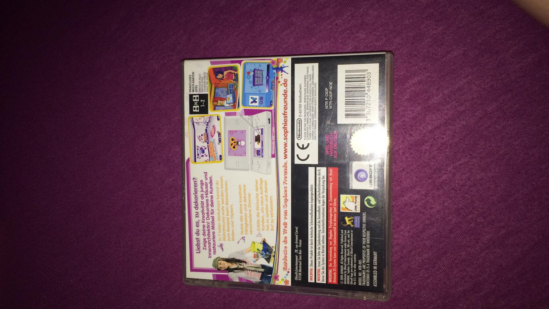 Sophies Freunde Wohnräume Nintendo spiel 