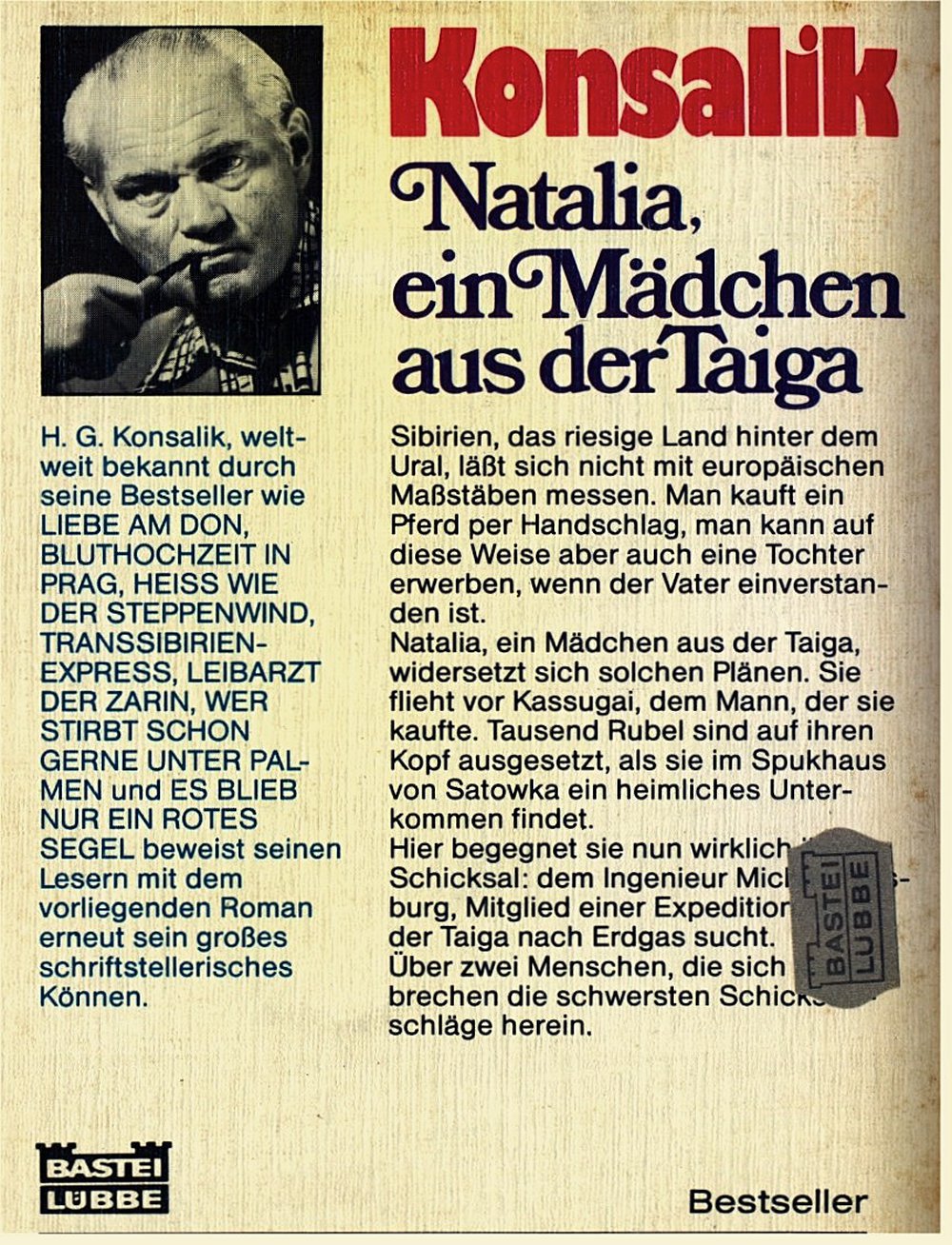 Natalia, ein Mädchen aus der Taiga - Roman von Konsalik