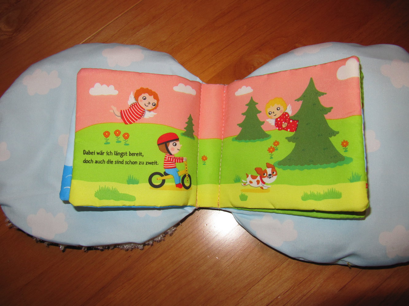 Tolles Stoffbuch mit Geschichte Schutzengel