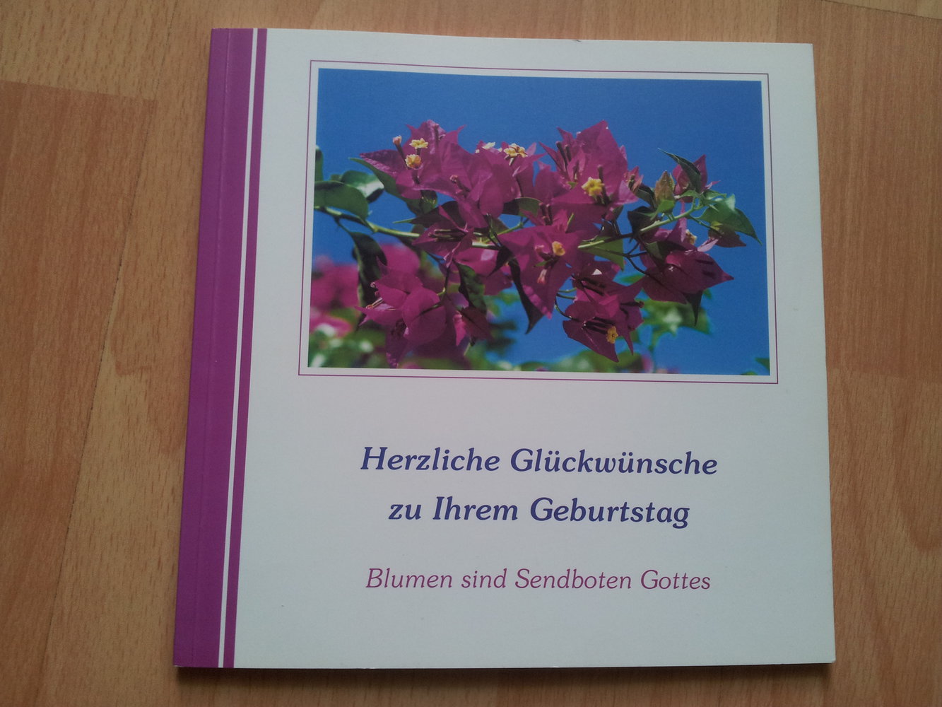 Buch -  Herzlichen Glückwunsch zu Ihrem Geburtstag - Blumen sind Sendboten Gottes