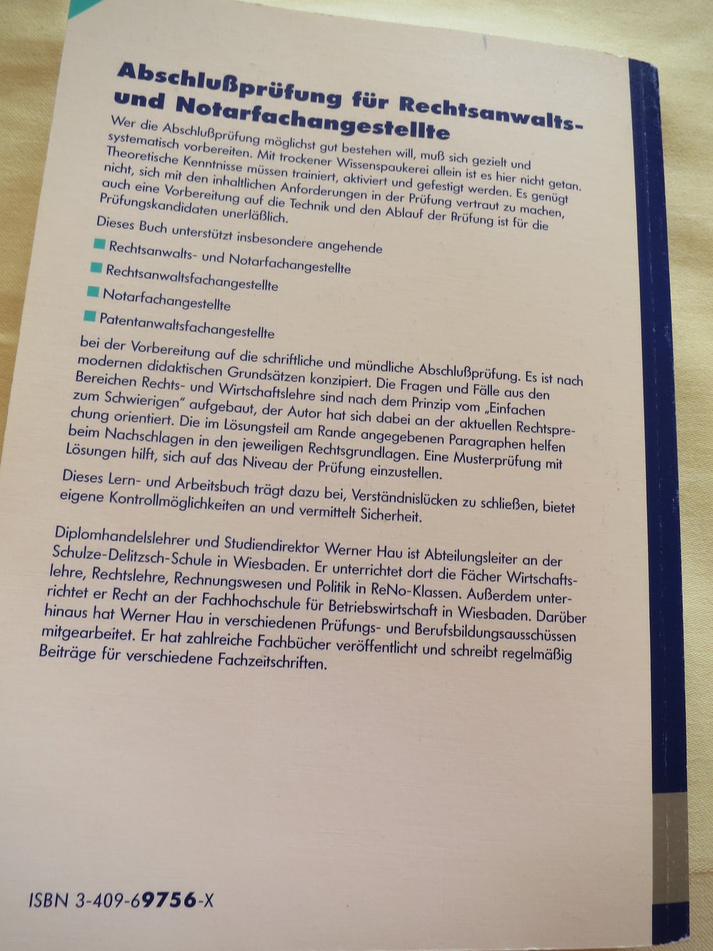 Abschlussprüfung RENO Rechtslehre/Wirtschaftslehre