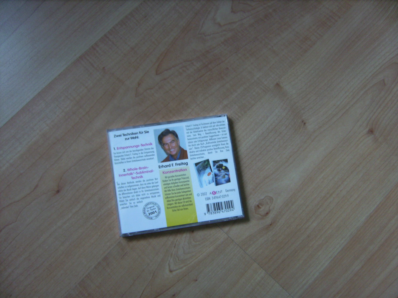 Ehrhard F. Freitag, Hypnoseforschung, Steigerung der Konzentration