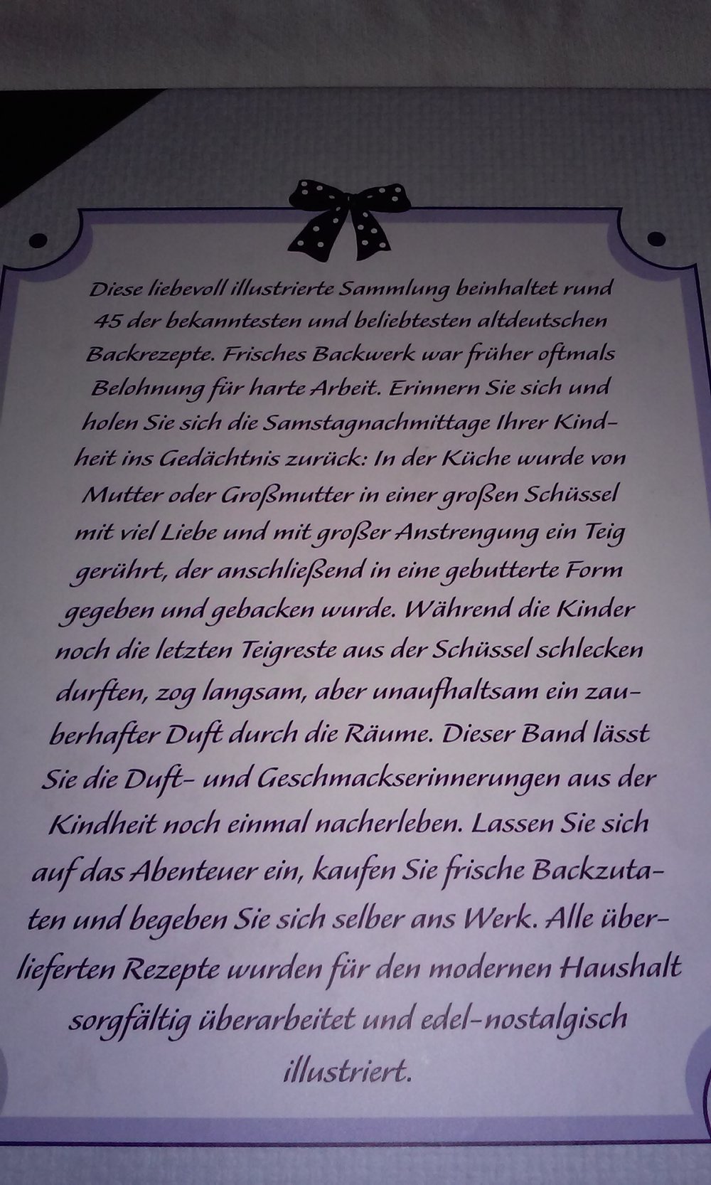 Altdeutsches Backbüchlein Petra Knorr Geschenktipp (Einzug z.B.)