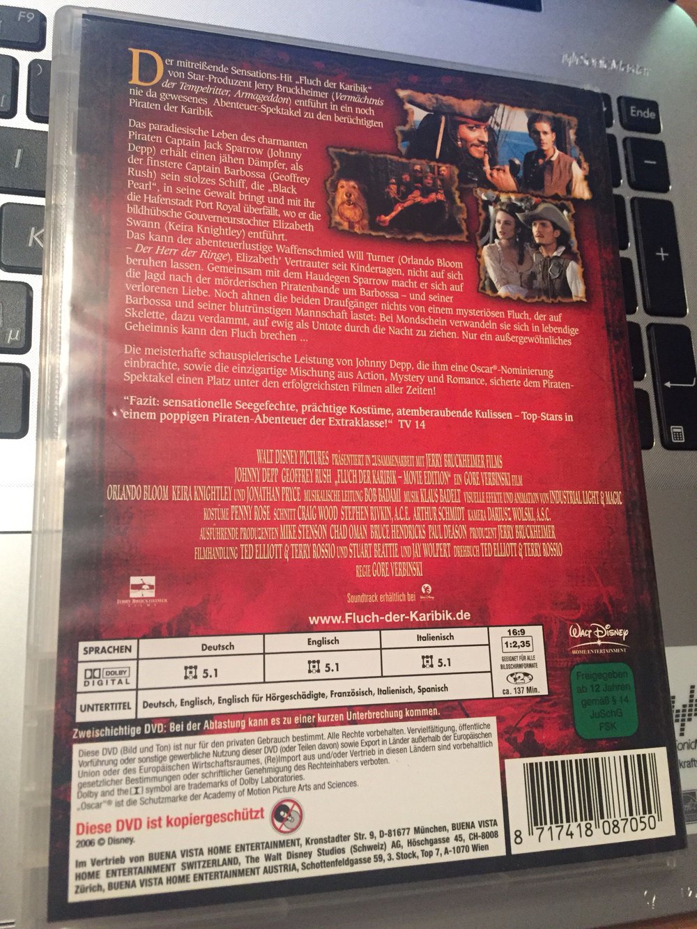 Fluch der Karibik (DVD) #Johnny Depp #Orlando Bloom