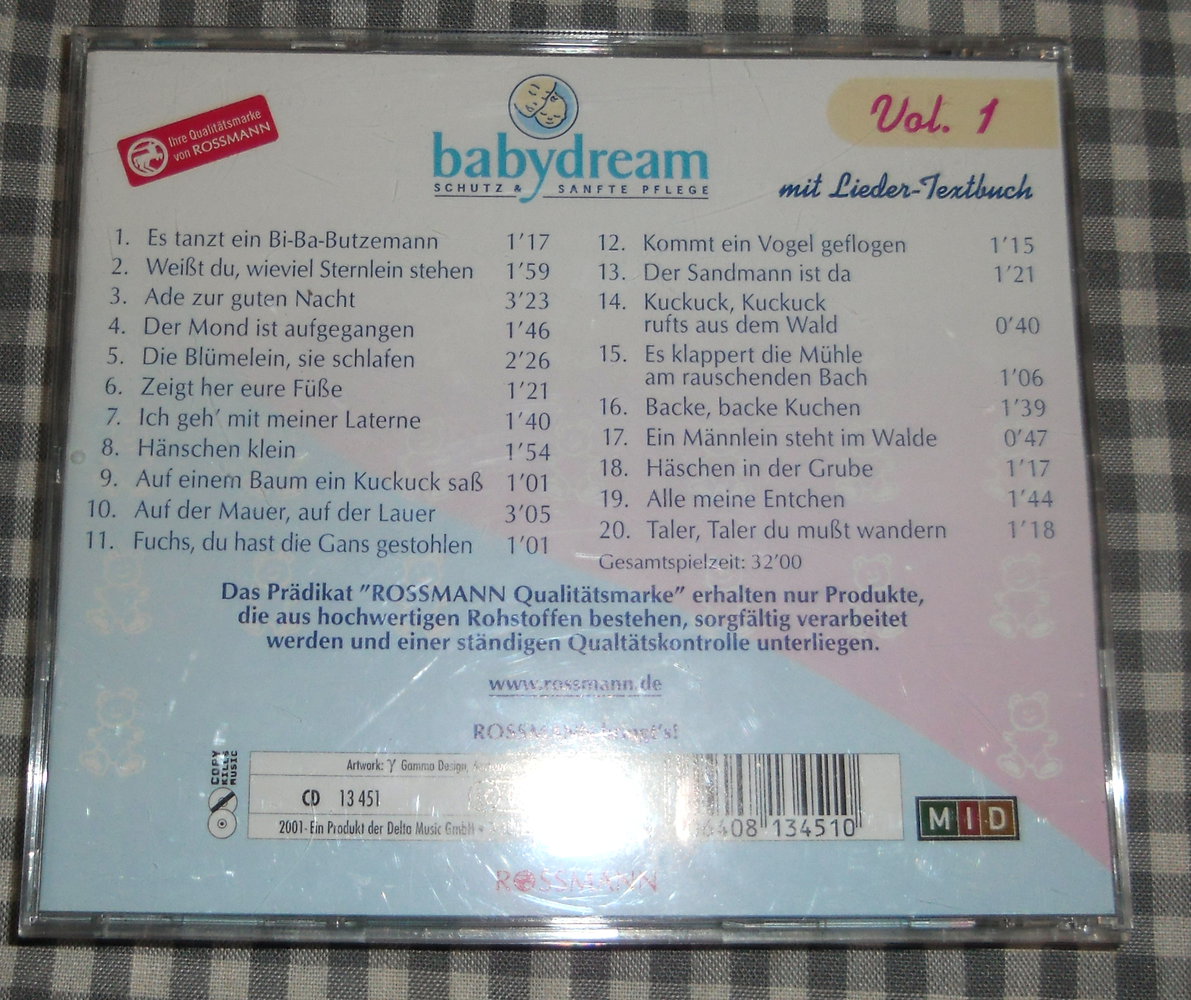 Babydream.Songs 1 Vol.1 CD