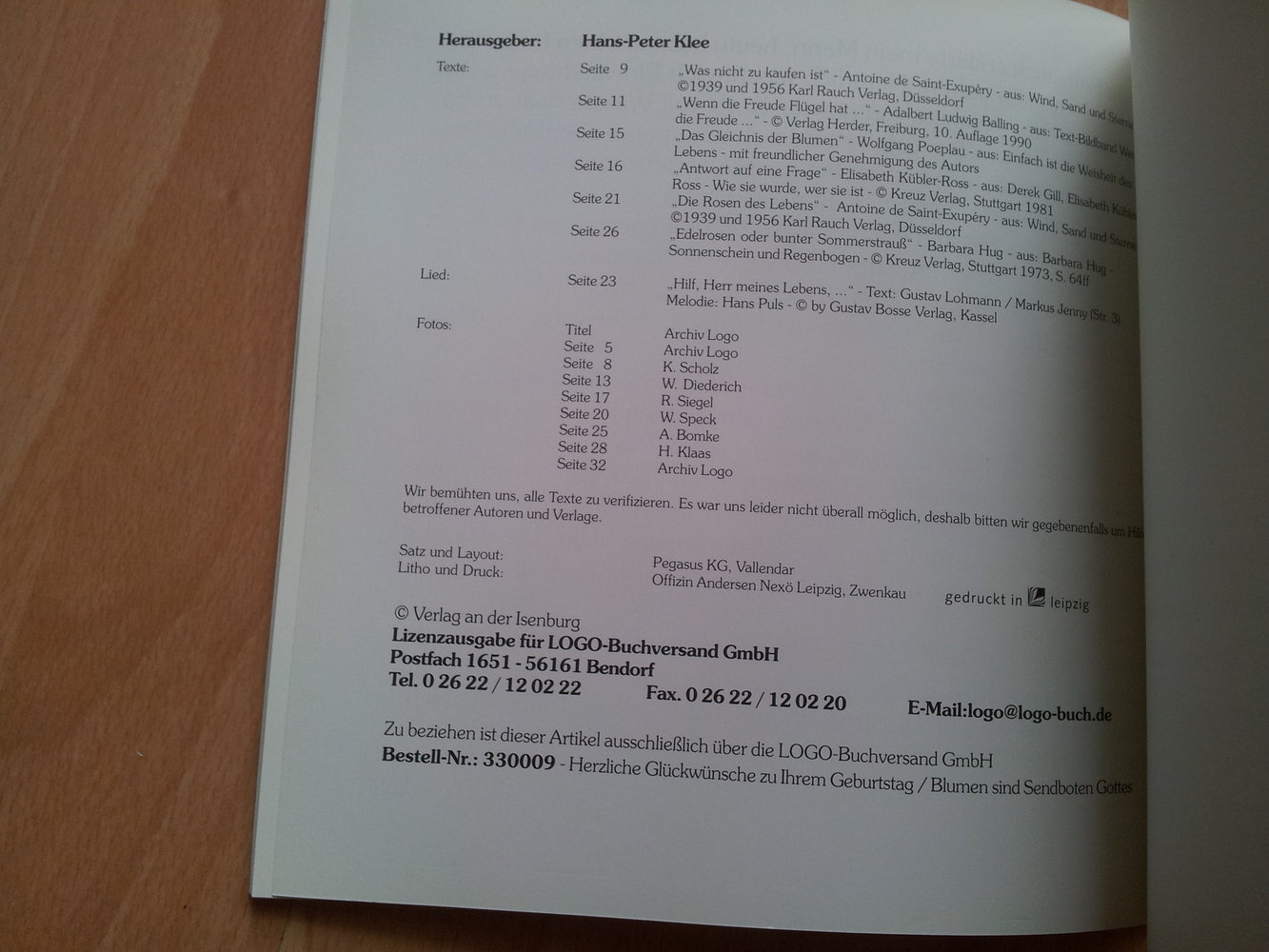 Buch -  Herzlichen Glückwunsch zu Ihrem Geburtstag - Blumen sind Sendboten Gottes