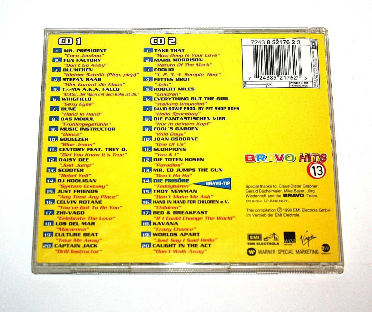 Bravo Hits 13 Sampler Hit Sammlung