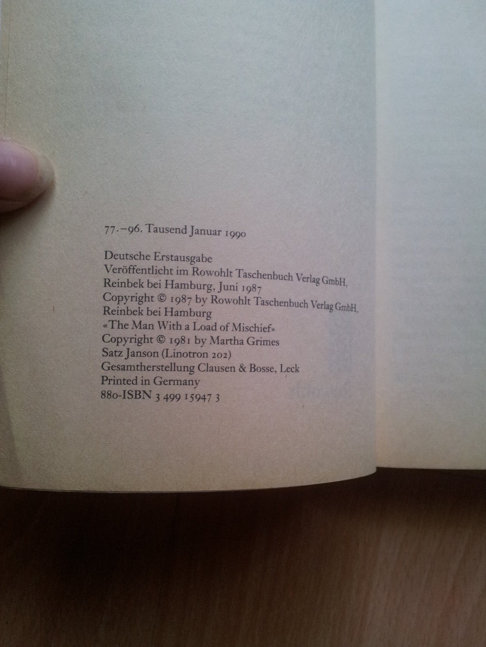 Inspektor Jury schläft ausser Haus - Martha Grimes 