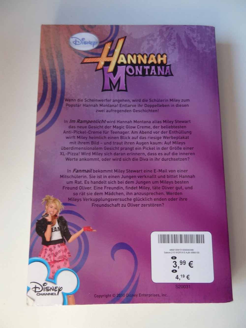 Buch Hannah Montana 2 Storys in einem (Fanmail & im Rampenlicht) Disney, Miley Cyrus
