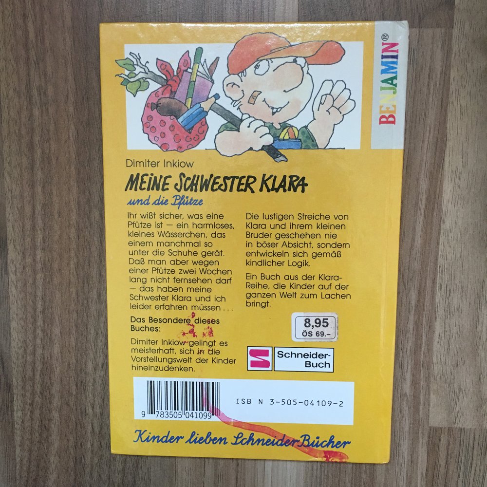 Meine Schwester Klara und die Pfütze