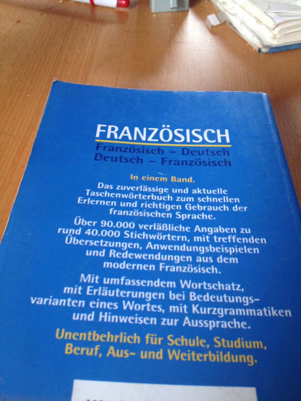 Französisch Wörterbuch