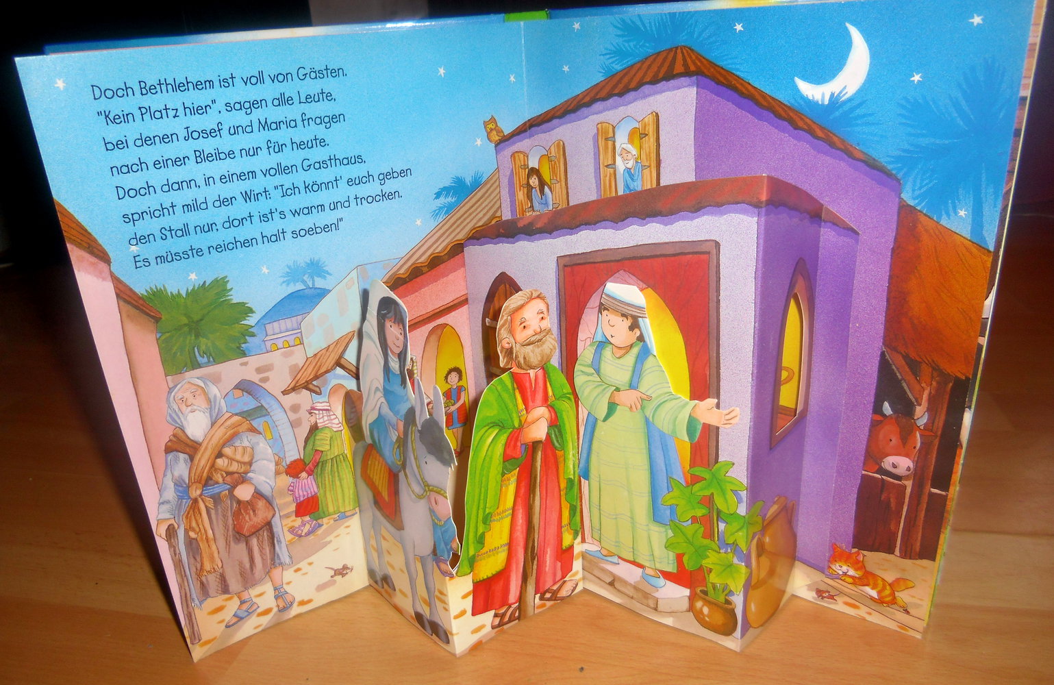 Die Weihnachtsgeschichte-pop-up Buch