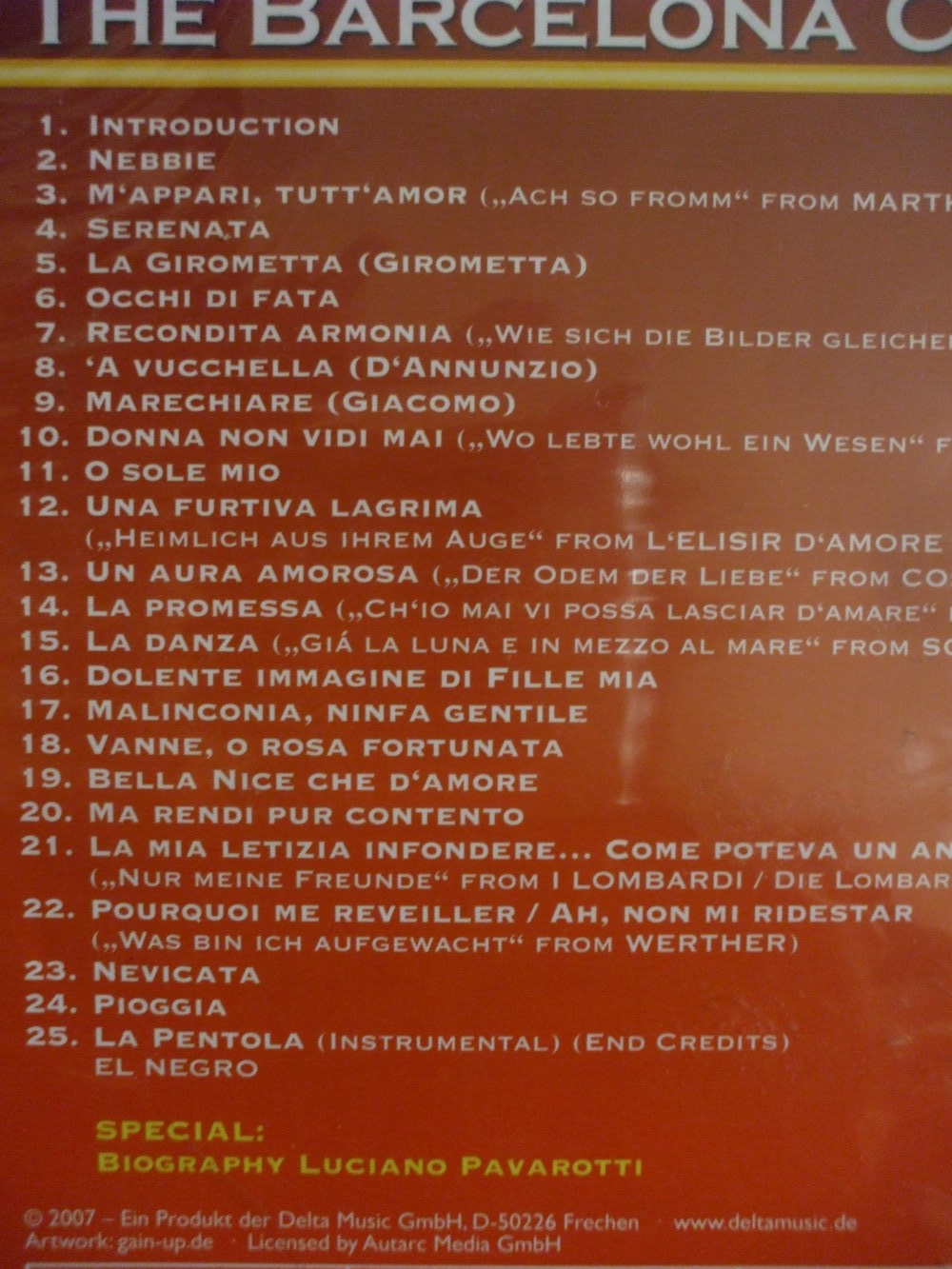 Luciano Pavarotti - The Barcelona Concert