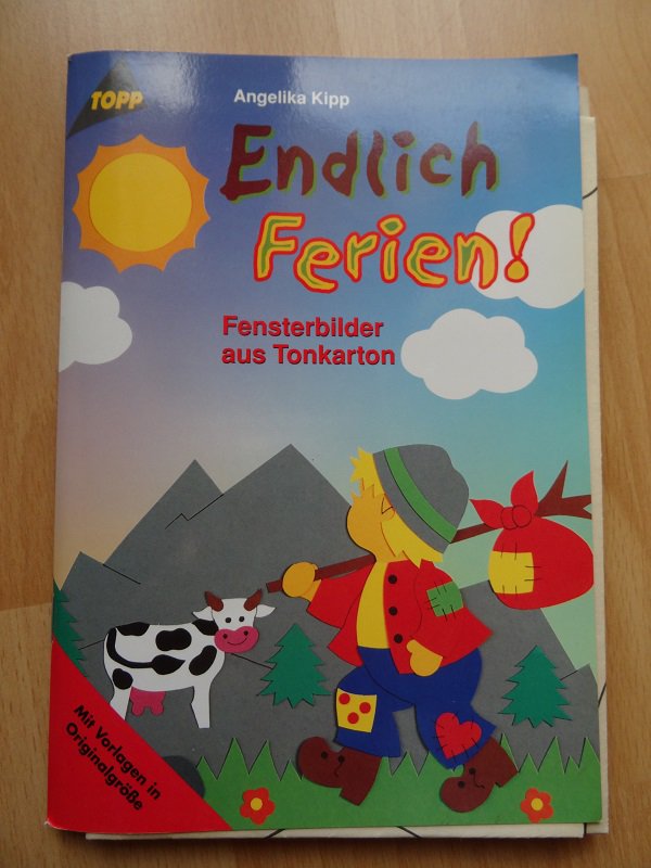 Endlich Ferien - Fensterbilder aus Tonkarton