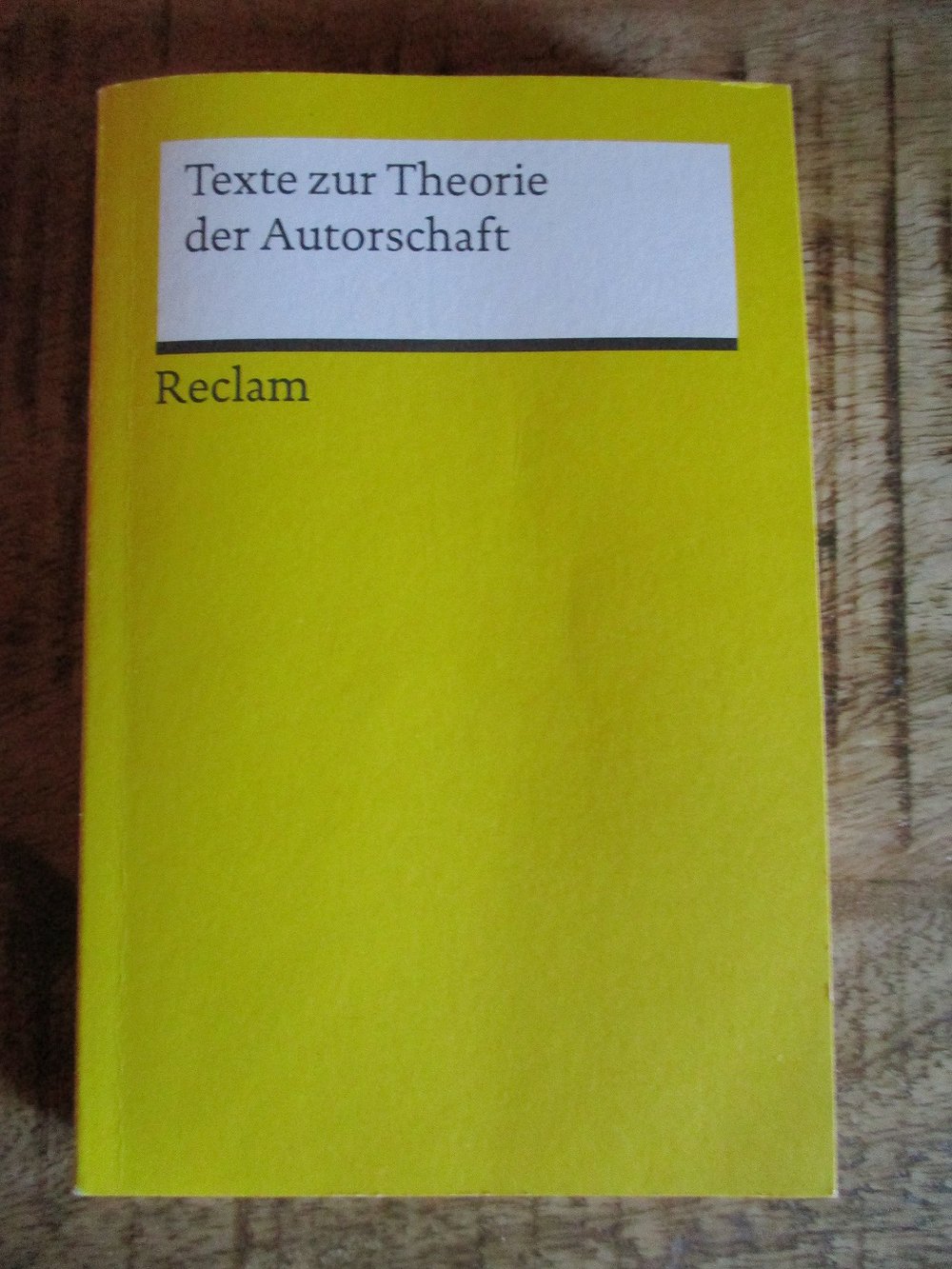 Texte zur Theorie der Autorschaft