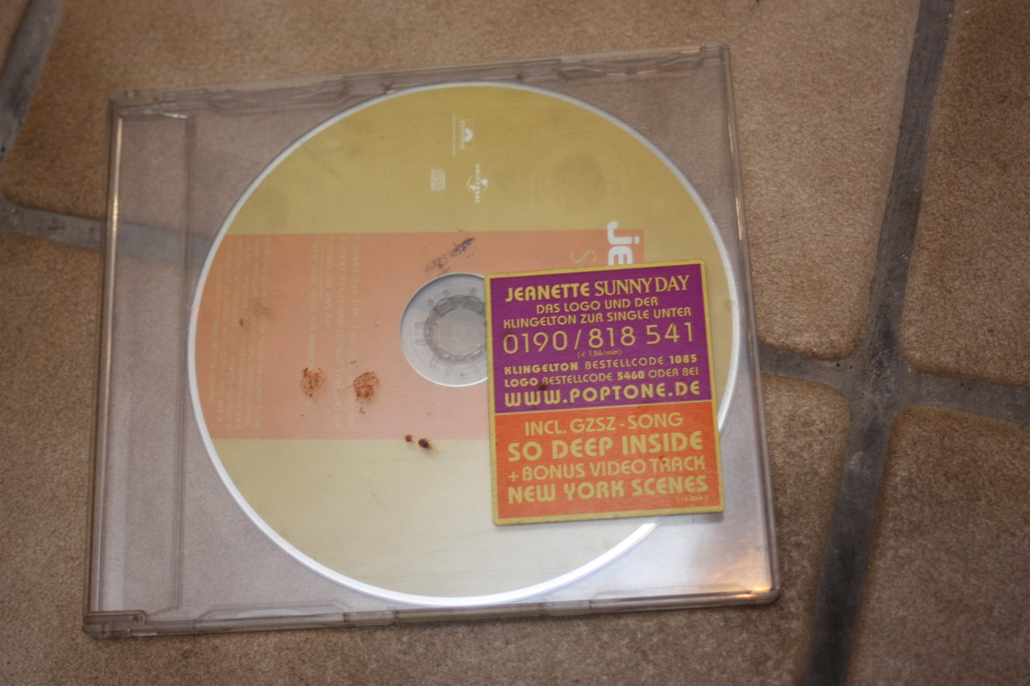 Jeanette Biedermann sunny day Maxi Single, CD, GZSZ