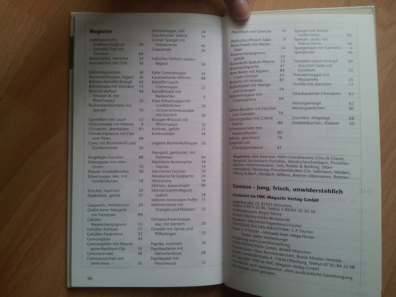 Kochbuch Gemüse - Jung, frisch, unwiderstehlich