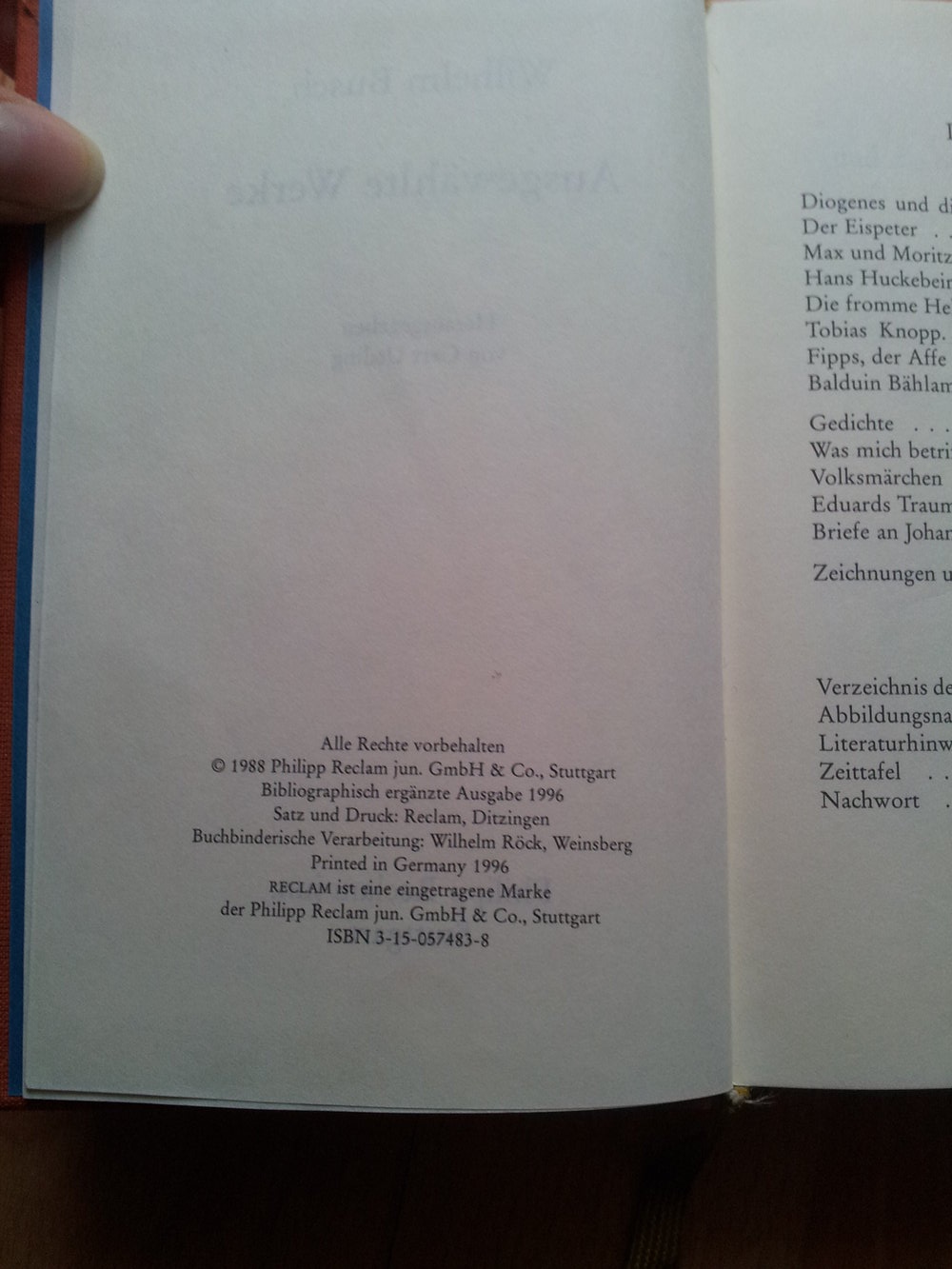  Buch Wilhelm Busch - Ausgewählte Werke