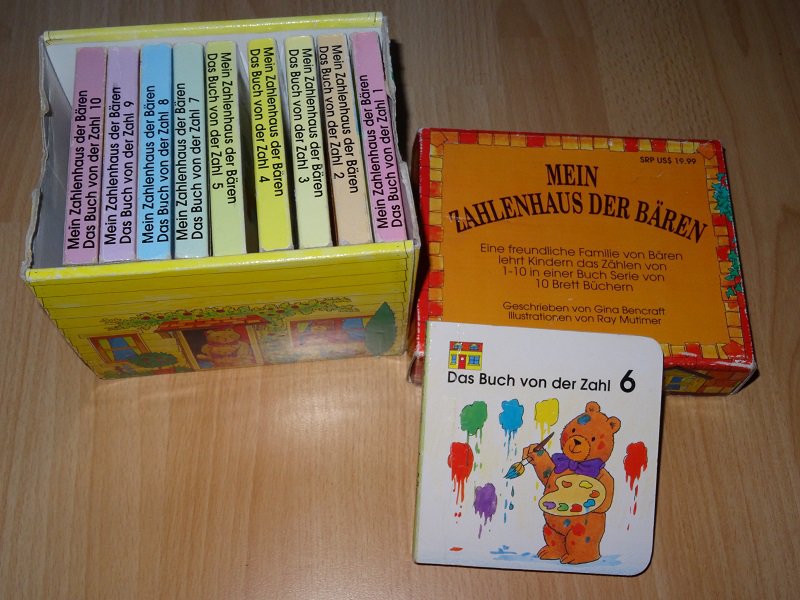 Mein Zahlenhaus der Bären - schönes Zählbuch mit Kiste von 1-10