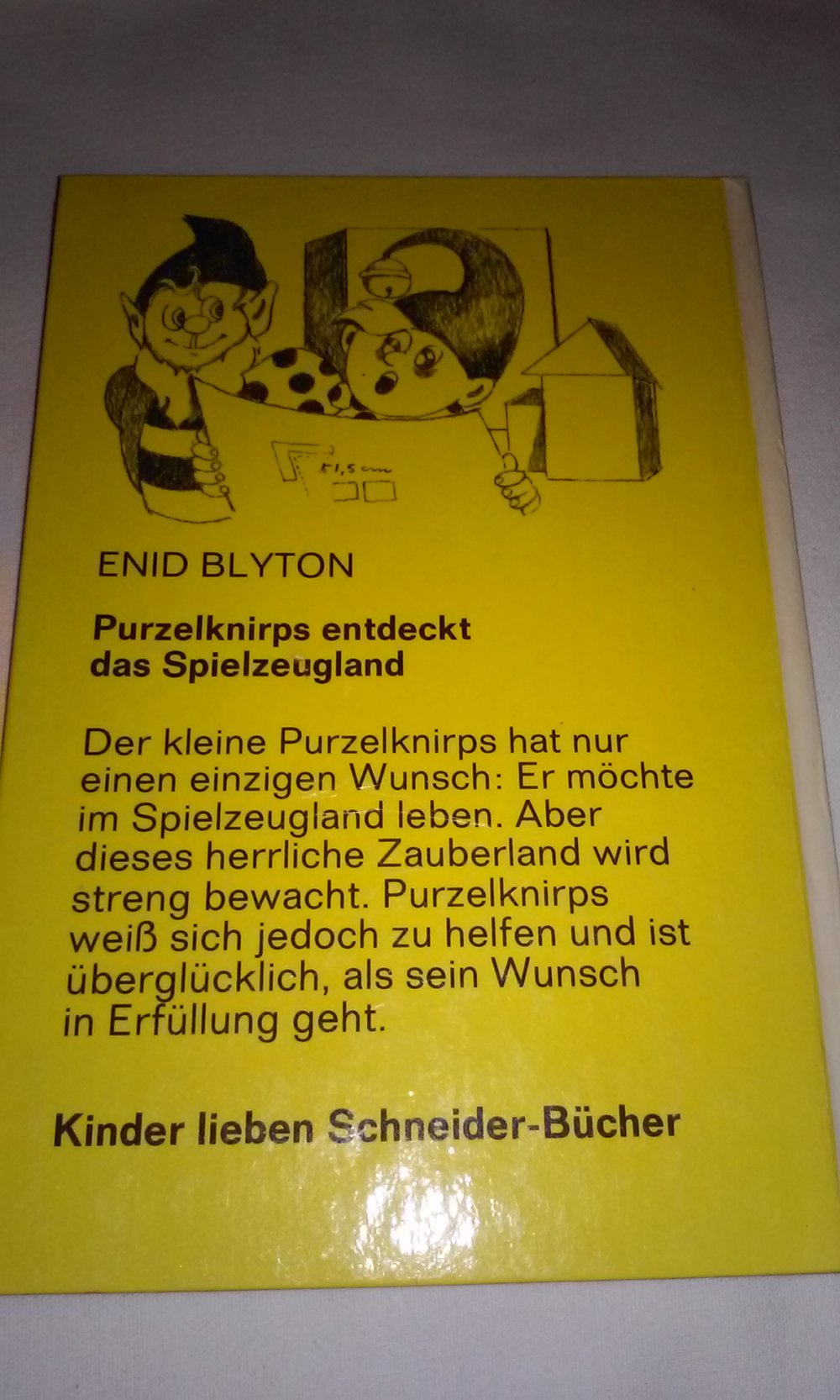  Purzelknirps entdeckt das Spielzeugland  Schneiderbuch  Sammlerstück antik