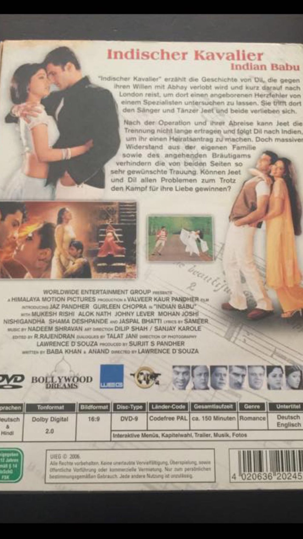 Indischer Kavalier deutsch 