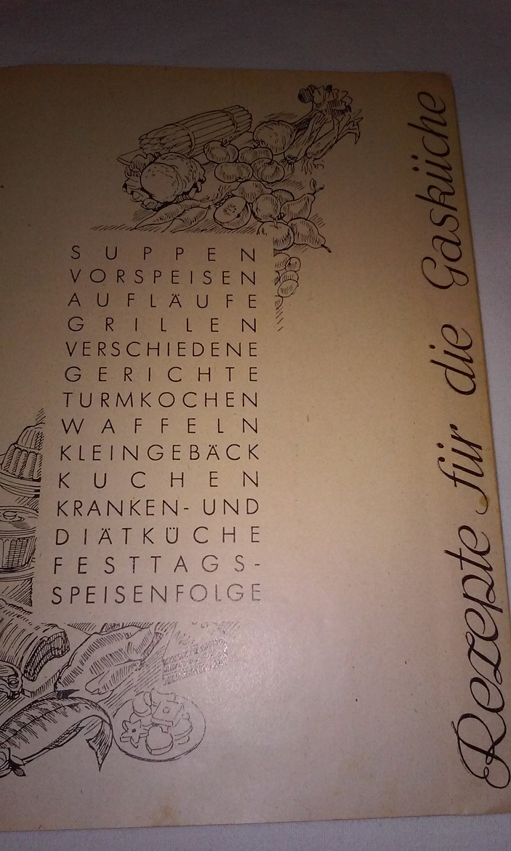 Ein Kochbuch für die Gasküche Holler´sche Carlshütte-Rendsburg  antik -Rarität- 1933
